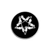 Estilo Gótico Oscuro Europeo Insignia Redonda de Aleación Calavera Gato Negro Halloween Dibujos Animados Estilos Mixtos Accesorios de Broche