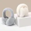 Orejeras de felpa de invierno para hombres y mujeres, orejeras de esquí suaves y cómodas para exteriores, orejeras plegables y esponjosas para niños