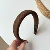 Diadema de tela plisada coreana para frente alta tacto premium diadema de lujo ligero verano nuevo pinza para el pelo pinza para el pelo goma para el pelo accesorio para el cabello