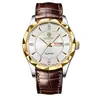 Binbond Douyin Popular Reloj para Hombre Comercio Exterior Reloj Dorado Correa de Acero Calendario Dual Semana Reloj de Cuarzo Venta al por Mayor Reloj para Hombre