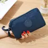 Billetera Grande de Tres Cremalleras para Mujer Estilo Nuevo, Bolso de Mano Retro Largo, Bolso para Teléfono Móvil, Billetera de Estudiante