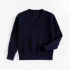 Suéter Pulôver Novo Estilo para Crianças de Faculdade Transfronteiriço Outono Suéter para Meninos Roupas Infantis Meninas Bebê Manga Longa Uniforme Escolar Atacado