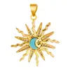 Pingente de cobre micro incrustado pingente de ouro antigo contas de gota de óleo contas de transferência diy com contas acessórios ocos fábrica de contas atacado