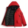 Chaqueta exterior 3 en 1 a prueba de viento e impermeable con forro desmontable de plumón y algodón, adecuada para hombres y mujeres, ideal para senderismo de invierno