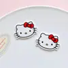 Placa acrílica adornos de dibujos animados de gatos Charms para zapatos Crocs Accesorios DIY Accesorios para pinzas de pelo Llavero Colgante para bolso