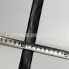 Cinta de cuero PU blanco y negro con ribete y costura de doble cara para faldas, pantalones, textiles del hogar y accesorios de vestimenta