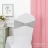 Encosto de Cadeira Flor Laço Coroa Fivela de Diamante Elástico Conjunto de Cadeira para Banquete Decoração Fita de Casamento Grátis Fita de Casamento
