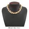 N12865 Transfronteiriço Novo Design de Moda Elegante Colar de Pérolas Feminino Acessível Estilo Luxo Corrente de Clavícula com Contas Redondas Colar