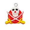 Novos Acessórios de Resina Abóbora de Halloween Crânio Festival Fantasma Enfeites DIY Pequenos Pingentes Pingentes Decorativos