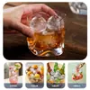 Novo Molde de Silicone com Nove Furos para Bolas de Gelo para Uso Doméstico, Fabricador de Bolas de Gelo, Molde de Bandeja de Cubos de Gelo, Bandeja de Gelo para Bar