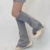 Meias de Tricô Harajuku Outono Inverno Meias Largas Meias JK Japonesas Y2K Pernas Bonitas Subcultura Meias para Mulheres Aquecedores de Pernas Wide-Leg Flare