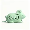 Brinquedo dispensador de ração para gatos para autoentretenimento, brinquedo de silicone resistente à mordida, brinquedo para animais de estimação para ranger e limpar os dentes, brinquedo educativo interativo de esconder e dispensar ração