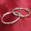 Pulsera de Plata de Ley 999 Xiangyun para Bebé Joyería de Plata para Niños Estilo Étnico Pulsera de Tobillo Luna Llena Regalo para Niños