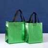 Bolsa de Mão para Loja de Roupas Aluminizada Não Tecido Bolsa a Laser Dobrável Embalagem Brinde Publicitário Promoção Sacola de Compras