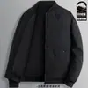Jaqueta de algodão masculina, casaco de algodão para inverno de meia-idade, jaqueta casual quente de gola baseball curta, novo casaco de algodão moderno