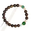 Nuevo Estilo Chino Brunei Seda Suave Madera de Ágar 8mm Pulsera de Hilo Único para Hacer Manualidades Cuentas para Rezar Cuerda para la Mano Cuerda de Rosario Cuentas Adorno Cultural Retro para Jugar