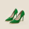 Salto Alto Salto Agulha Feminino 2025 Início da Primavera Novo Branco Profissional Design Nicho Elegante Senhora Sapatos Nude