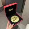 Pastel de Oro Puro 999 50Mg Princesa Por Favor Hazte Rica Mamá Te Amo Pastel de Oro Regalo del Día de la Mujer Artesanías de Oro