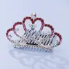 Tocado de corona para niños, corona de princesa con diamantes de imitación, peine para el cabello, regalo de cumpleaños para niña pequeña, accesorios para el cabello de bebé, peine, joyería