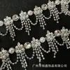 Cadena de Diamante Borla Colgante de Perlas Cadena de Diamante Soldadura Cadena de Código Elegante Accesorios para Sombreros Ropa Accesorios DIY Cadena de Garra de Cristal