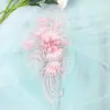 Bordado Estéreo 3D Lantejoula Renda Acessórios Vestido de Casamento Material DIY Feito à Mão Adesivo de Flor Pó Decorativo