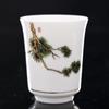 Gran taza maestra de jade de sebo Dehua, taza de té de kung fu de porcelana blanca, taza de té de cerámica, taza de té, taza de cojín
