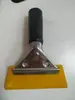 Raspador de película automotiva boca oblíqua raspador de tendão de boi ferramenta para película de mudança de cor de carro cabo de aço inoxidável limpador
