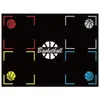 Tapete de Entrenamiento de Pasos de Baloncesto Transfronterizo Interior Control de Balón Auxiliar Tapete Aislante de Sonido Deporte Fitness Diatomeas Antideslizante