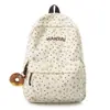Mochila con Lazo Estilo Coreano para Niñas, Mochila de Pana Suave Estilo 'Soft Girl' para Escuela Secundaria, para Viajes y Commuting, Mochila Escolar Juvenil