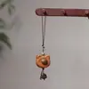 Colgante de Tallado en Madera de Durazno de Oso Lindo Colgante para Bolsa Hecho a Mano DIY Llavero Colgante Joyería Creativa