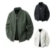 Chaqueta Estilo Nuevo 2025 para Hombre Primavera y Otoño Chaqueta Fina de una Sola Capa Abrigo Deportivo Casual Cuello Corto para Exteriores