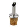 Tapón de botella de aceite de acero inoxidable al por mayor de fábrica, tapón de vino oblicuo con cubierta antipolvo de cadena, tapón de corcho de silicona, tapón de botella de cerámica de vidrio