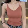 Popular Camisola 6617 de Seda Helada Sin Costuras con Copas de Aire para Usar por Fuera y por Dentro con Espalda Hermosa y Efecto Adelgazante Top Básico para Mujer