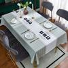 Toalha de mesa de luxo leve de alta qualidade, à prova d'água, à prova de óleo, anti-queimadura, descartável, PVC, toalha de mesa simples, novo tapete para mesa de centro 2022