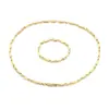 Estilo Minimalista Diseño de Nicho Pulsera de Acero de Titanio de Gama Alta Cadena Biselada de Moda Collar Joyería para Hombres y Mujeres