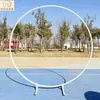 Adereços de Casamento Ferro Forjado Poste Único Anel Redondo Suporte Balões de Casamento Festa Arco Circular Arranjo de Cena Arco de Balão