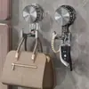 Gancho de luxo leve Ventosa forte Adesivo Vaso sanitário sem furo Gancho montado na parede Porta do banheiro Gancho traseiro sem costura