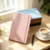Reunión de oficina transfronteriza, libreta de negocios con correa, cubierta de cuero A5, libreta con logo personalizado, diario de estudiante, venta al por mayor