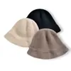 Nueva colección de otoño e invierno: 100% cachemir puro, sombrero simple de ala corta, estilo coreano, cálido, versátil y favorecedor para el rostro, moderno gorro de punto