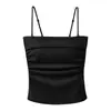 Camisole Lyocell Pure Desire Tomara-que-caia Sem Costas para Mulheres com Bojos, adequada para usar por dentro ou por fora, top tubinho sexy para base