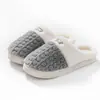Pantuflas de Algodón para Otoño e Invierno para Uso en Casa, Zapatos Cálidos de Algodón para Pareja al por Mayor para Interiores, Zapatos Antideslizantes para Mujer Embarazada, Zapatos Antideslizantes para Interiores