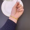 Nova Pulseira de Ouro Arenoso Vietnamita, Pulseira Borboleta Estilo Palácio Tendência Nacional para Mulheres, Design de Nicho, Cor Duradoura, Joias Atacado