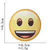 Pegatinas de Tela con Expresiones de Emoji Accesorios para Ropa Calcomanías Decorativas Parches Divertidos Serie de Insignias Redondas Lindas de Smiley