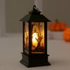 Lámpara de calabaza portátil de Halloween, lámpara de vela electrónica LED, accesorios de decoración para fiestas, lámpara de ambiente, adornos, suministro al por mayor