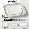 Pratos de Melamina para Restaurantes, Hot Pot, Pratos Retangulares para Churrasco, Pratos Comerciais de Imitação de Porcelana para Sushi