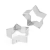 En Stock Anillo Perforado de Acero Inoxidable 430 Forma de Estrella para Tarta Anillo de Mousse Francés Anillo para Tarta de Queso Molde de Estrella de Cinco Puntas para Hornear