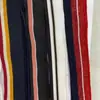 Ropa de Exportación para Mascotas Algodón Merceizado Baja Elasticidad Seda Puños de Uniforme Escolar Escote Dobladillo Rayas Accesorios Hilo Dorado Tejido