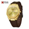Reloj poligonal simple Oufani, Luminoso, Resistente al agua, Gama alta, Calendario, Reloj de cuarzo, Reloj casual de negocios para hombre y mujer
