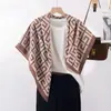 Nuevo Pañuelo Cuadrado de Sarga 90 Estilo Coreano Pañuelo de Seda para Mujer Pañuelo Estampado Multiletra Moda Versátil Sentido de Alta Gama Chal