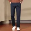 Pantalones casuales de algodón puro para hombre, colección otoño 2026, elásticos, corte holgado, estilo de pierna recta, nuevo diseño 2026, adecuados para todas las estaciones, pantalones de vestir casuales
